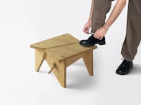 Rope-Tension Plywood Stools Image 2