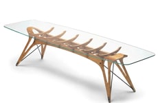 Skeletal Glass Tables