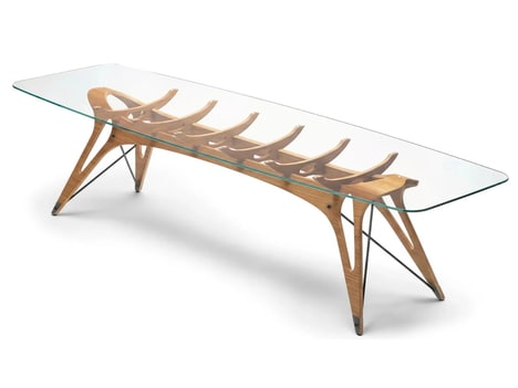 Skeletal Glass Tables
