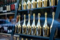 Gold-Stamped Prosecco Bottles
