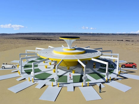 Solar-Powered Desert Stations