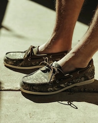 Collaboration Camo Boat Shoes