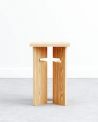 Notched Wood Tables Image 3