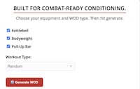 Workout Generator Tools