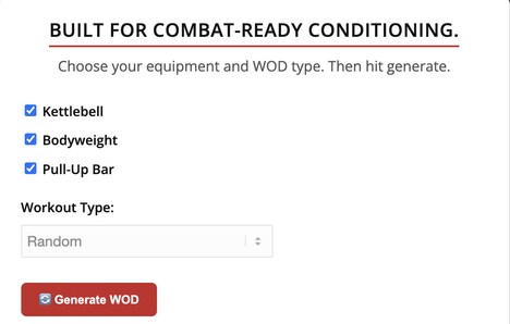 Workout Generator Tools