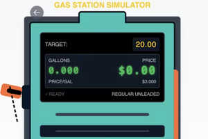 Reflex Timing Games: Gas Station Simulator Tests Precision By Stopping ...