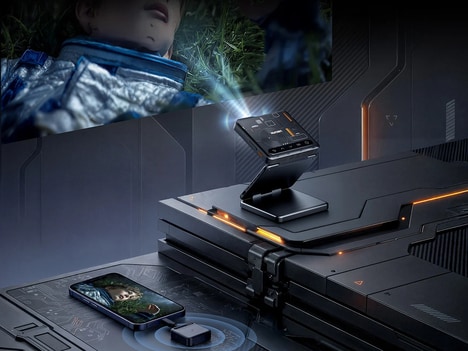 Tri-Fold Pocket Projectors