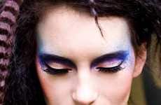 Splatter-Painted Eye Makeup