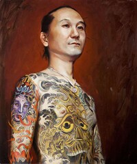 Inked Oil Paintings
