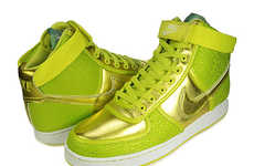 Shiny Electrolime Sneakers