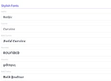 Text Styling Tools : Font Changer