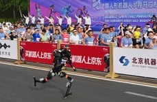 Autonomous Racing Humanoids