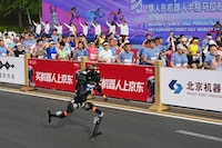 Autonomous Racing Humanoids