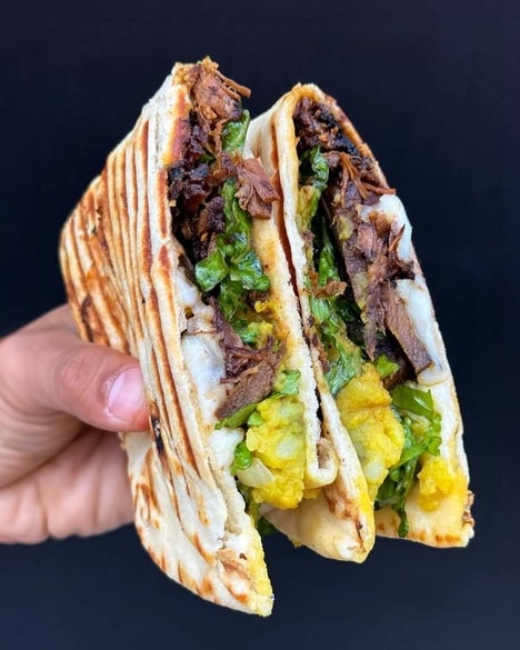 Grilled Naan Sandwiches