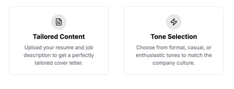 Cover Letter Tools