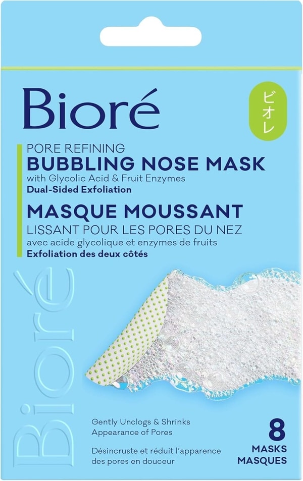 Pore-Targeting Bubbling Nose Masks
