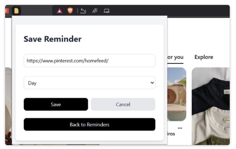 Bookmark Reminder Tools