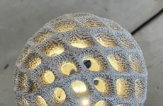3D Printed Concrete Lamps