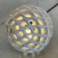 3D Printed Concrete Lamps