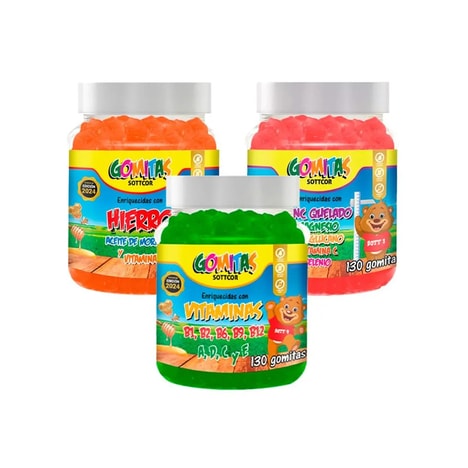 Gummy bear-shaped vitamins