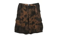 Textured Utility Cargo Shorts Image 4