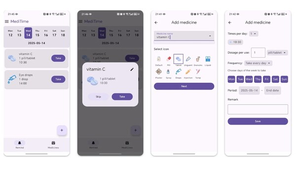 Medication Tracker Apps : MediTime