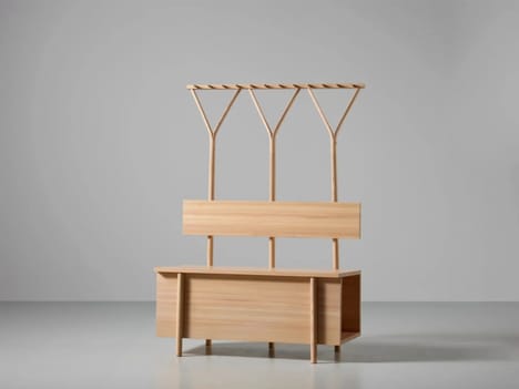 Rake-Inspired Benches