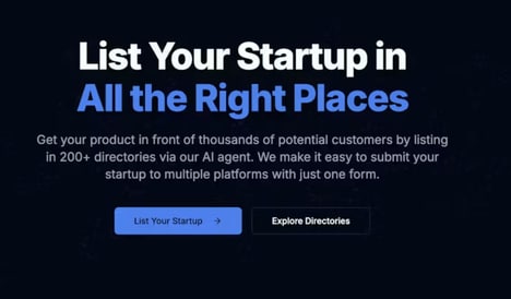 Startup Listing Tools