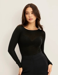 Cashmere-Blend Layering Tops Image 2