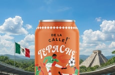 Vibrant Soccer-Inspired Soda Cans