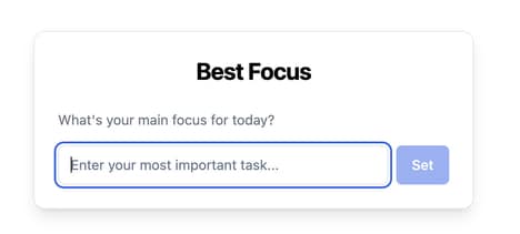 Productivity Focus Tools