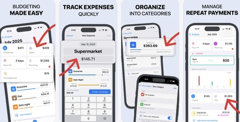 Monthly Budget Trackers