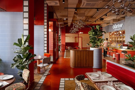 Sculptural Restaurant Interior