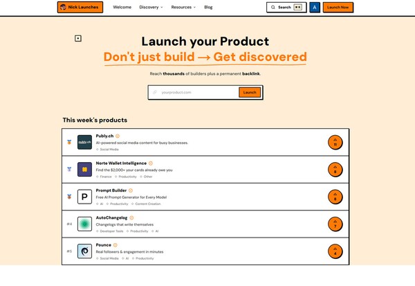 Indexed Launch Directories