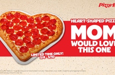 Mother's Day-Focused Heart-Shaped Pizzas
