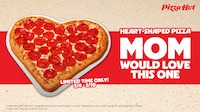 Mother's Day-Focused Heart-Shaped Pizzas Image 1
