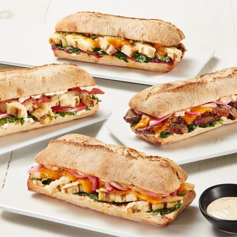 Premium Toasted Ciabatta Sandwiches