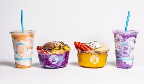 Colorful Mermaid-Themed Smoothies