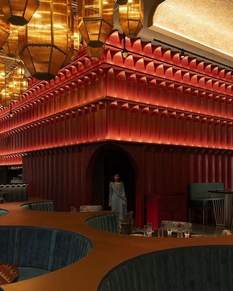 Moody Indian Restaurant Interiors
