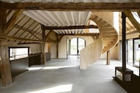 Pine Plywood Spiral Staircases