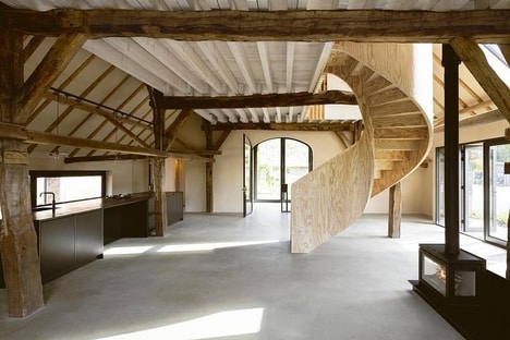 Pine Plywood Spiral Staircases