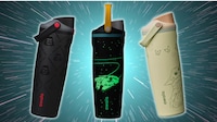 Galactically Glowing Water Bottles