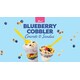 Layered Blueberry Cobbler Custards Image 1