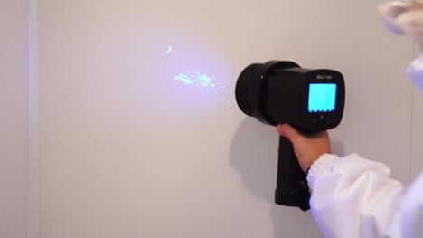 Contamination-Detecting Manufacturing Lamps