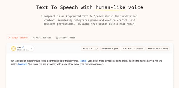 Context-Aware Text-to-Speech Tools