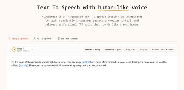 Context-Aware Text-to-Speech Tools