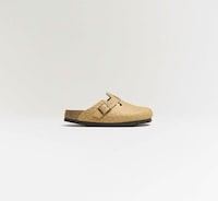 Tread-Embossed Leather Clogs Image 5
