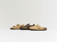 Tread-Embossed Leather Clogs Image 8