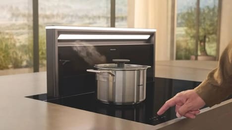 Disappearing Countertop Range Hoods
