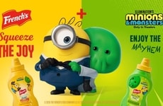 Green-Hued Cartoon Condiments